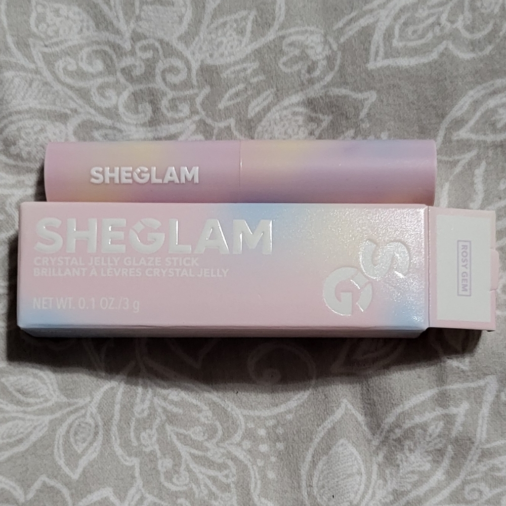 glam Crystal Jelly Glaze Stick — Rosy Gem Pink